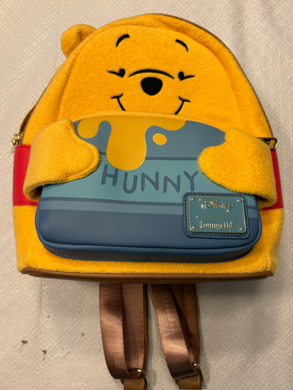 NWOT Loungefly Disney Winnie The Pooh Felt Honey Tummy Mini‎ Backpack